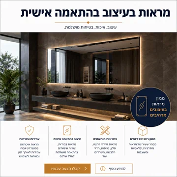 מראות בעיצוב עתיק ומודרני